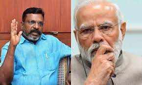 குடியரசுத் தலைவரை நிற்கவைத்து படம்பிடித்து வெளியிடுவது என்னவகை பண்பாடு : பிரதமர் மோடிக்கு திருமாவளவன் கேள்வி..!