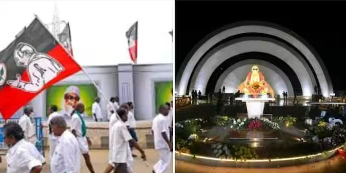 அதிமுக புகார்..! கருணாநிதி நினைவிடத்தில் ஒலி ஒளி காட்சிகளை நிறுத்த வேண்டும் ..!