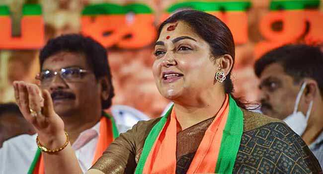 அவர் என்ன சாதாரண ஆளா?அவர் யார் தெரியுமா? திமுக மீது குஷ்பு பாய்ச்சல்