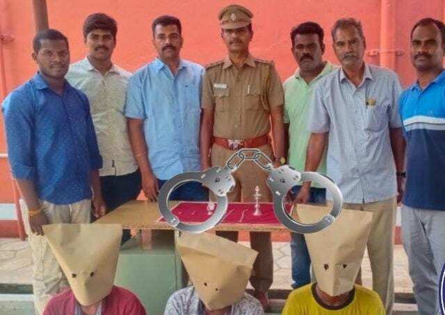 திருப்பூர் அருகே வீடுகளின் பூட்டை உடைத்து திருடிய 3 பேர் கைது... 18 பவுன் நகை பறிமுதல்!