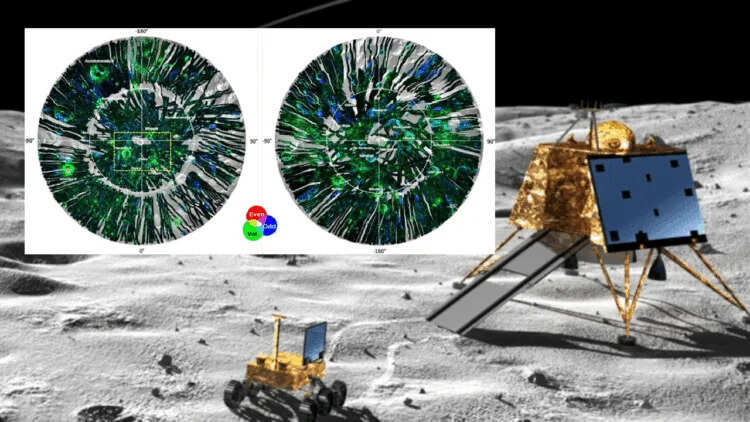 நிலவில் நீர், பனிக்கட்டி... துல்லியமாக காட்டும் சந்திரயான்-2 ஆர்பிட்டர்..!
