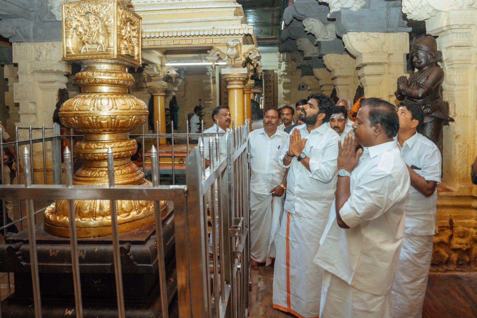 ராமேஸ்வரம் ராமநாதசுவாமி கோவிலில் அண்ணாமலை சாமி தரிசனம்
