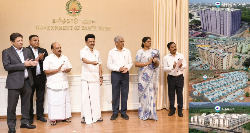 ரூ. 358.15 கோடி செலவில் கட்டப்பட்டுள்ள 3,010 குடியிருப்புகள் திறப்பு
