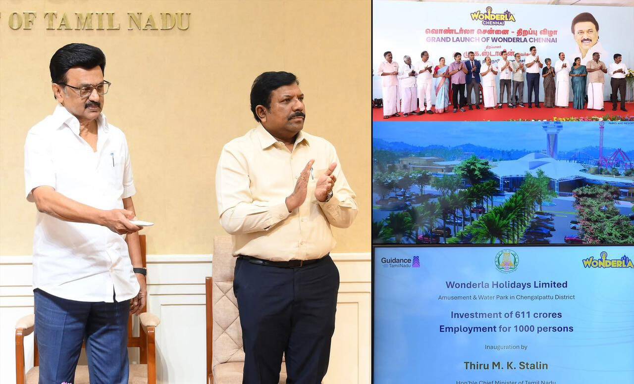 சென்னை WONDERLA தீம் பார்க்- முதல்வர் மு.க.ஸ்டாலின் திறந்துவைத்தார்