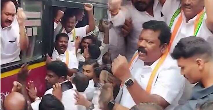 ஆளுநர் மாளிகை முற்றுகை - காங்., கட்சியினர் கைது