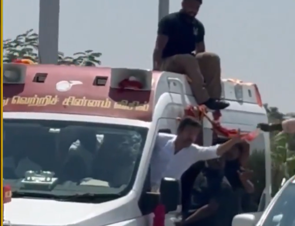 “அந்த மனசுதான் சார் கடவுள்”... செய்தியாளர்களுக்கு கூல் ட்ரிங்க்ஸ் கொடுத்த விஜய்