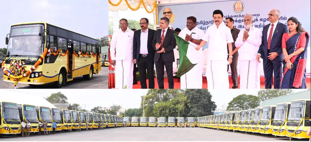 100 அரசு பேருந்துகளை கொடியசைத்து தொடங்கி வைத்தார் முதலமைச்சர்